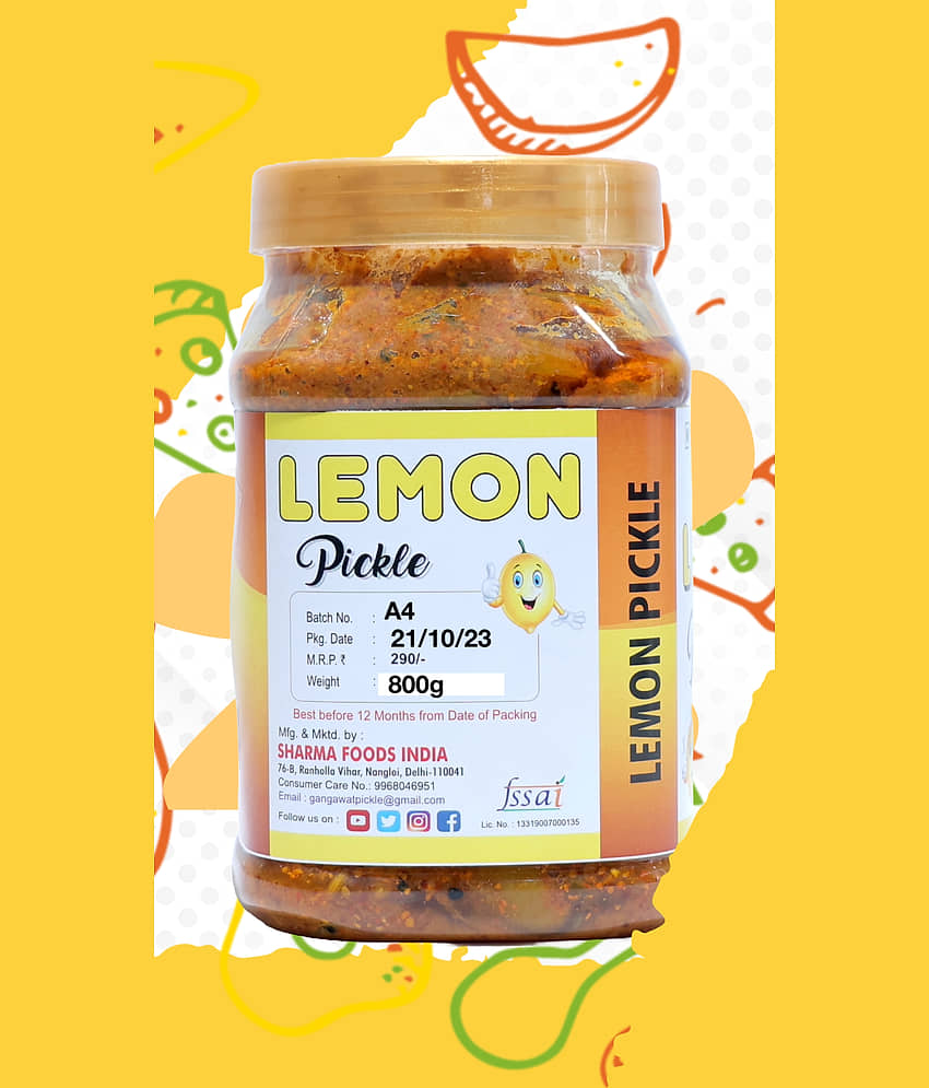 gangawat lemon Fruit Pickle 800 g view 2