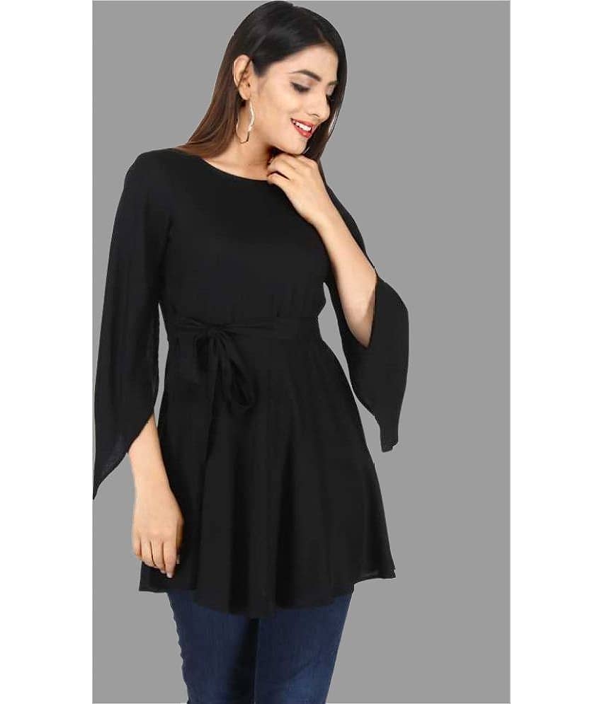 Smien Women's Rayon Tunic ( Red )