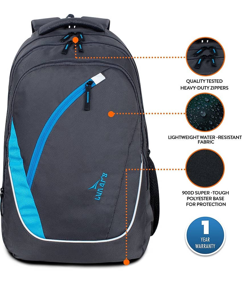 Lunar's 35 Ltrs Red Backpack view 2