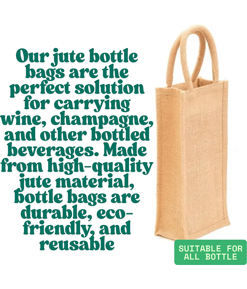 JMS Marketing Multi Color Jute Lunch Bag Pack of 1 view 2
