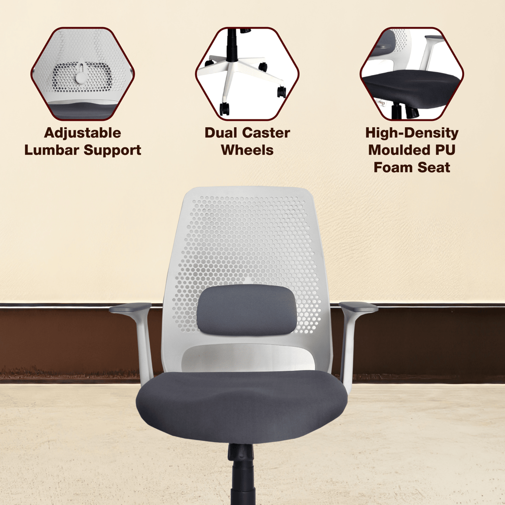 OOLIVE NOVA OC100 Premium Ergonomic Mid Back Office Chair, Tailored for Superior Comfort view 2