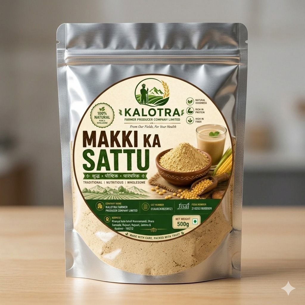KALOTRA Makki Ka Sattu, Roasted Maize Flour, 500g