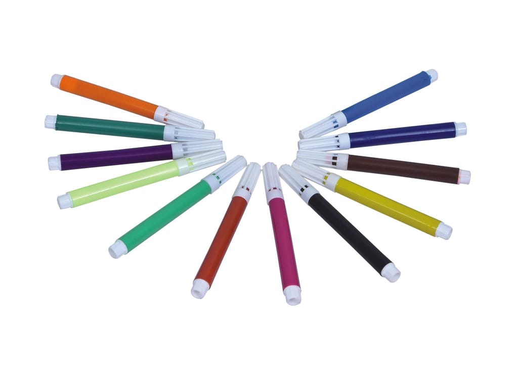 polo mini watercolour pens 12 bright & smooth colors | non-toxic & child-safe | ideal for kids, students & creative art projects view 2