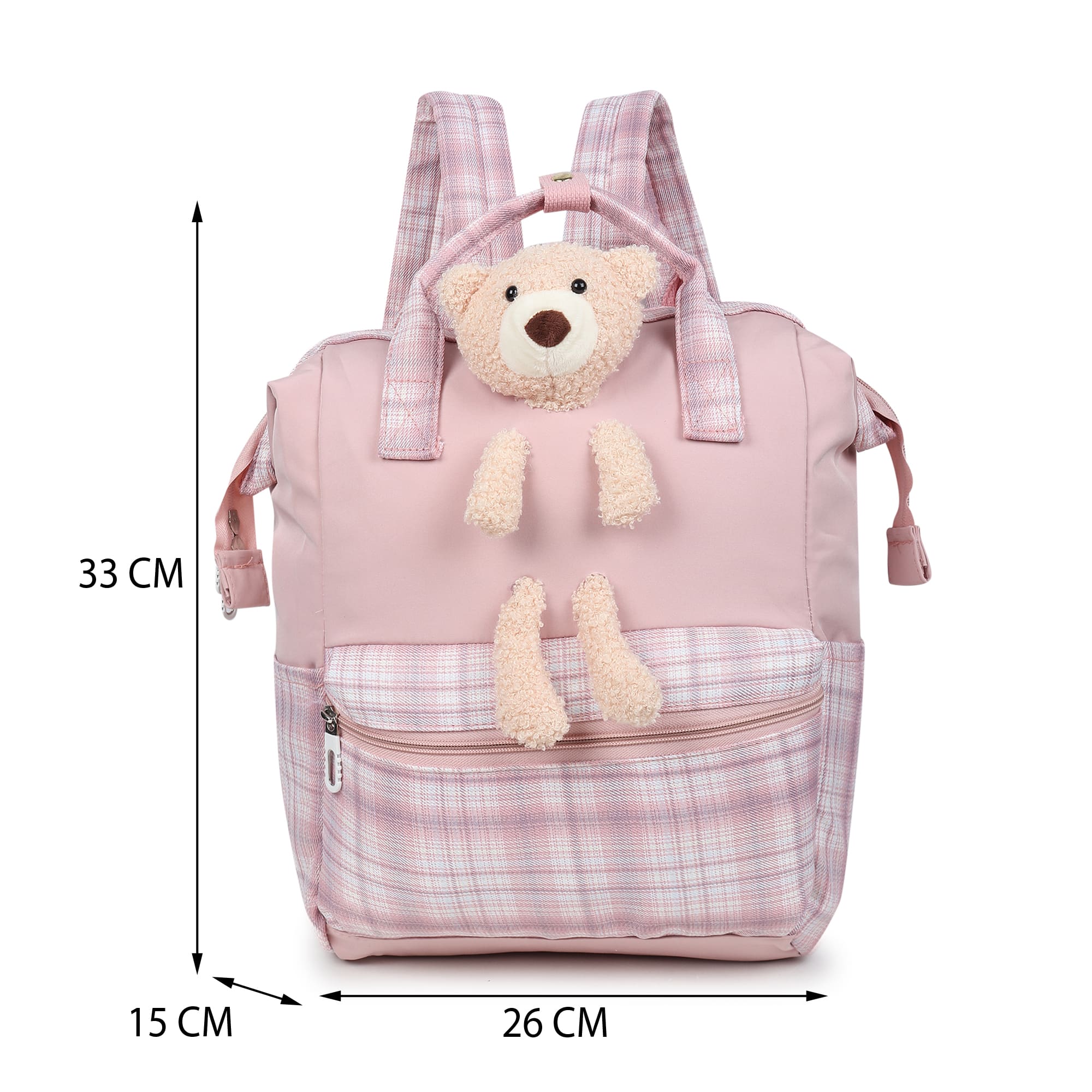 WalkBag Teddy Check / Pink view 2