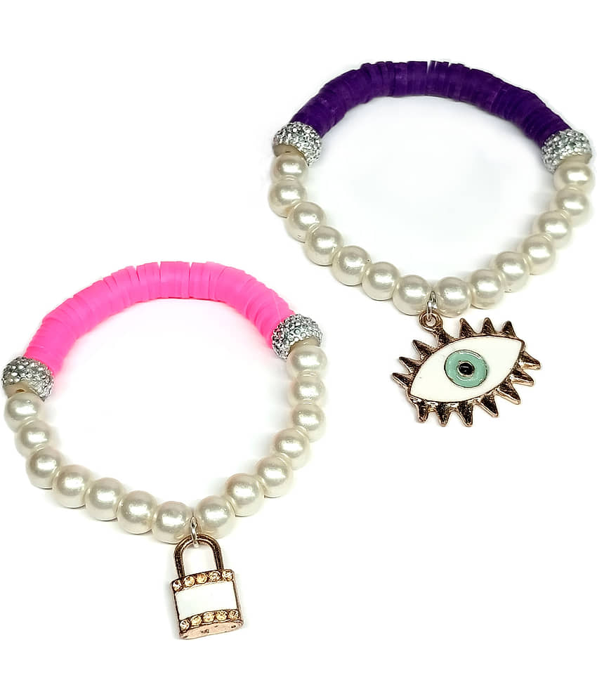 DAIVYA WELLNESS - Multicolor Bracelet ( Pack of 2 )
