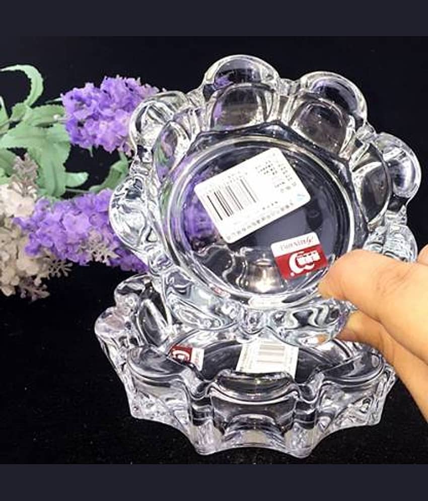 DIYAAN ENT IMPORTED VASTU - FENGSHUI CRYSTAL TURTLE | CRYSTAL TORTOISE | CRYSTAL KACHUA | WITH CRYSTAL PLATE MEDIUM SIZE view 2