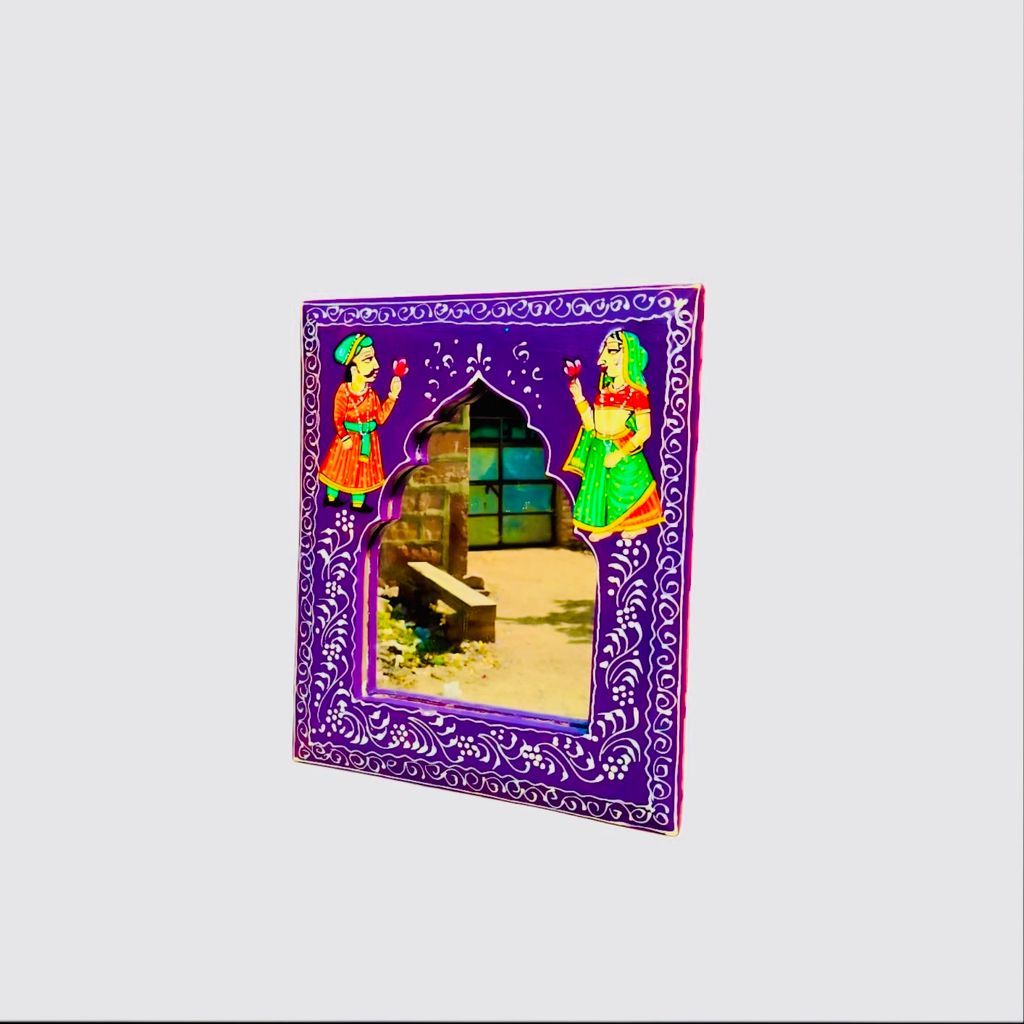 WOODEN WALL HANGING MIRROR view 2