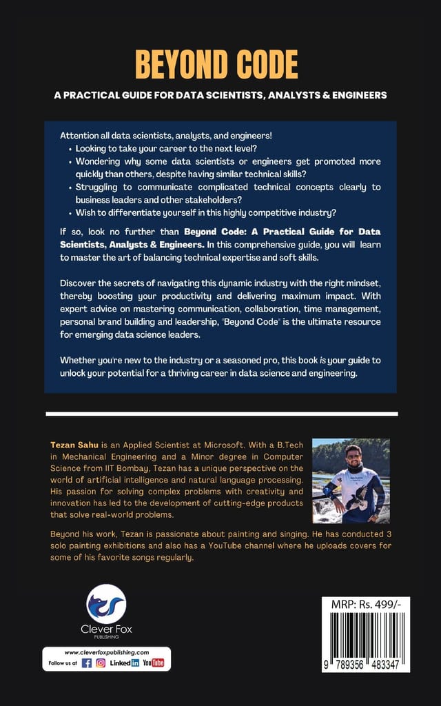 Beyond Code: 10 Critical Strategies to Balance Technical & Soft Skills for an Impactful Career | A Practical Guide for Data Scientists, Analysts & Engineers [Paperback] Tezan Sahu view 2