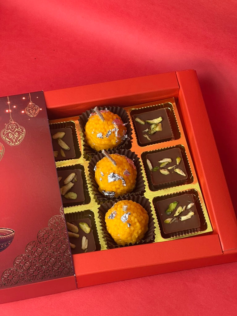 3 Mithai Candles 6 Diwali Theme Chocolate view 2
