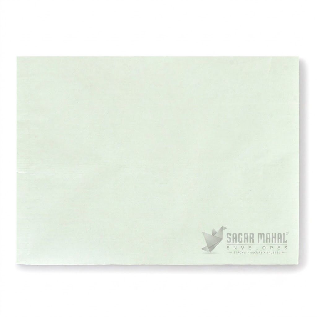 16 x 12 Inch Green Cloth Lined Envelopes - 100 GSM (Oversized, Pack of 100) | Durable Regular Quality Mailers for Legal Files, Ledgers & B2B Couriers view 2