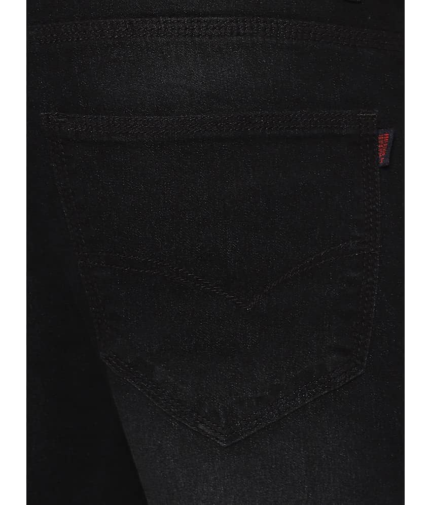 HJ HASASI - Black Denim Slim Fit Men's Jeans ( Pack of 1 ) view 2