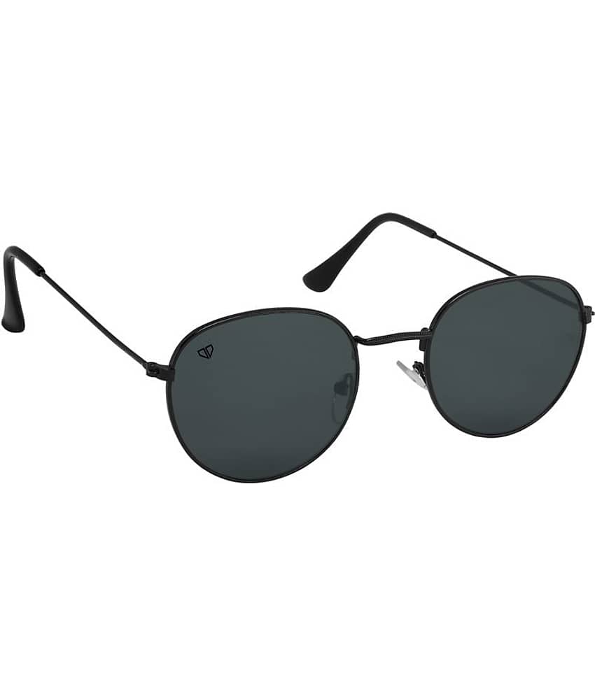 Walrus Black Oval Sunglasses ( WS-RYL-020202 ) view 2