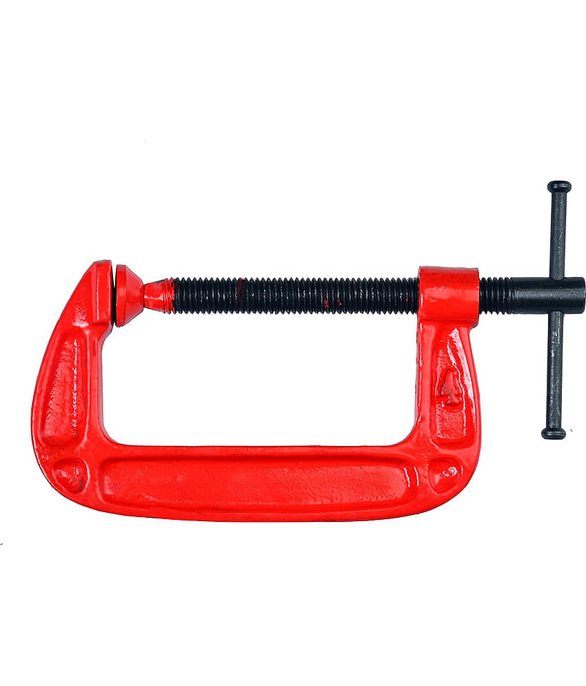 "Laxmi 4"" Inch Heavy Duty G Clamp (Pack of 2) For Holding Products Tools Items C-Clamp view 2