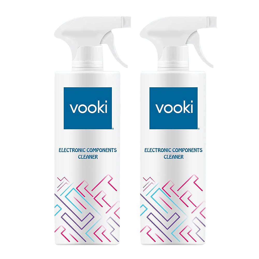 Vooki Electronic Components Cleaner Spray with Rapid Dry Technology - 500ml (Pack of 2)…