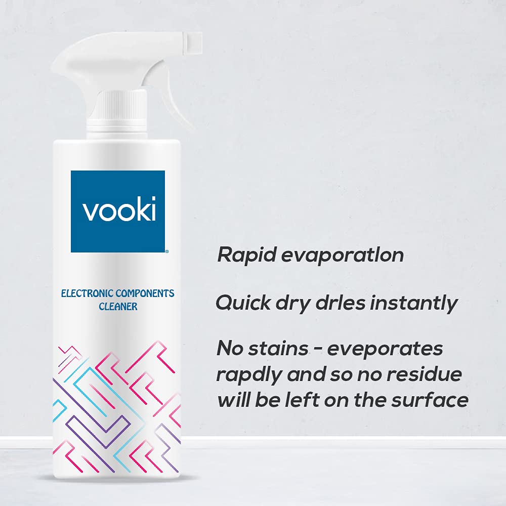 Vooki Electronic Components Cleaner Spray with Rapid Dry Technology - 500ml (Pack of 2)… view 2