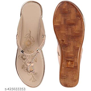 Designer Wedding Slip-on Heel Party Wear Sandal for Women view 2