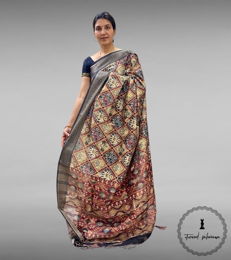 Dola Silk Saree – A Touch of Grace view 2