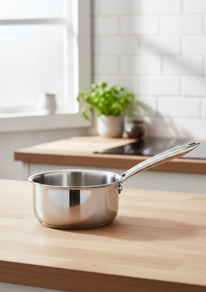 Tri-Ply Stainless Steel Saucepan 14cm (1.2L)