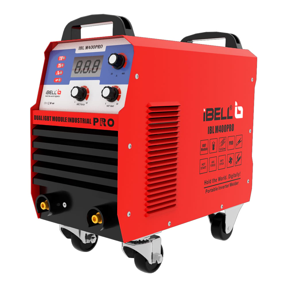 iBELL M400PRO 400A Inverter ARC Welding Machine | Heavy Duty Workshop & Industrial 3-Phase IGBT Welder | Adjustable Hot Start, Anti-Stick, Arc Force | 1-5mm Electrodes | 440V
