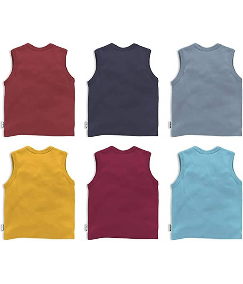 NammaBaby Pack of 6 Baby Boys Cotton Blend T-Shirt ( Multi ) view 2