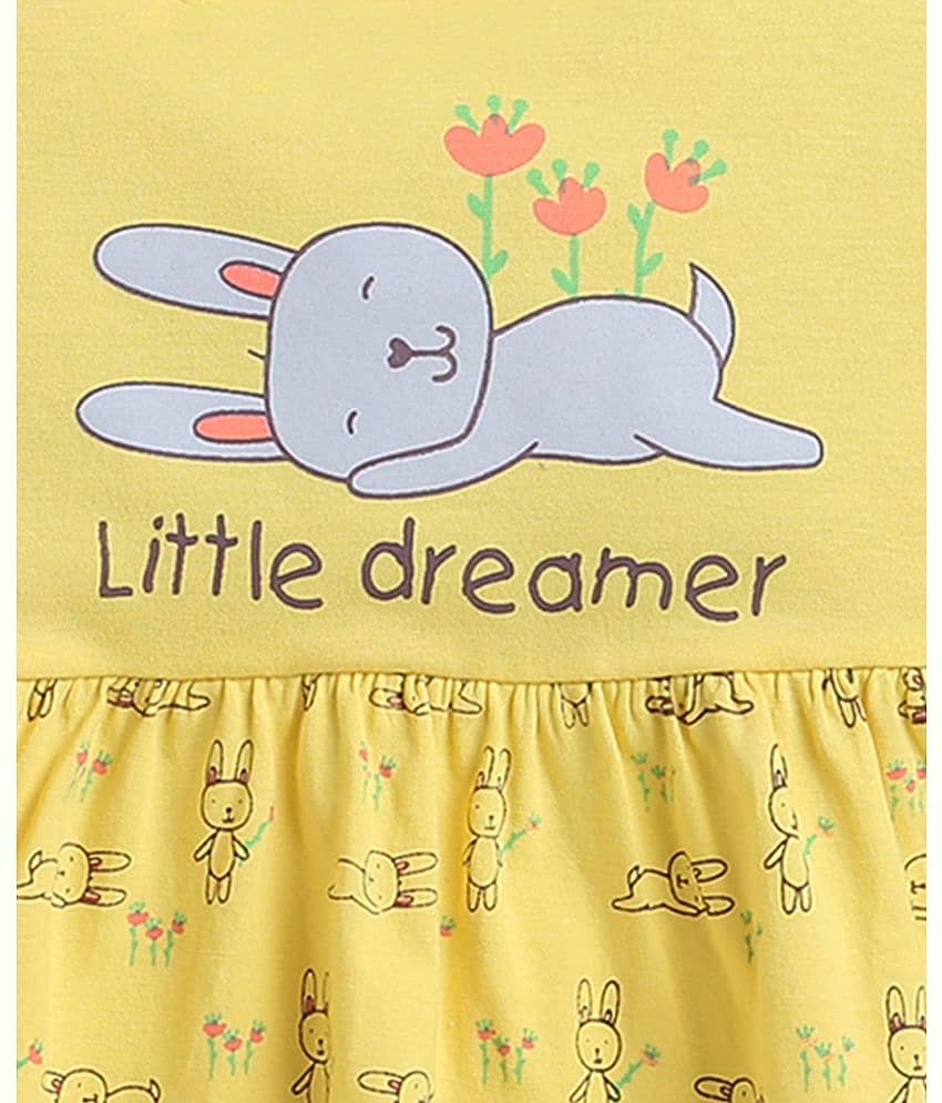 BUMZEE Pack of 1 Baby Girls Cotton Frock ( Green ) view 2