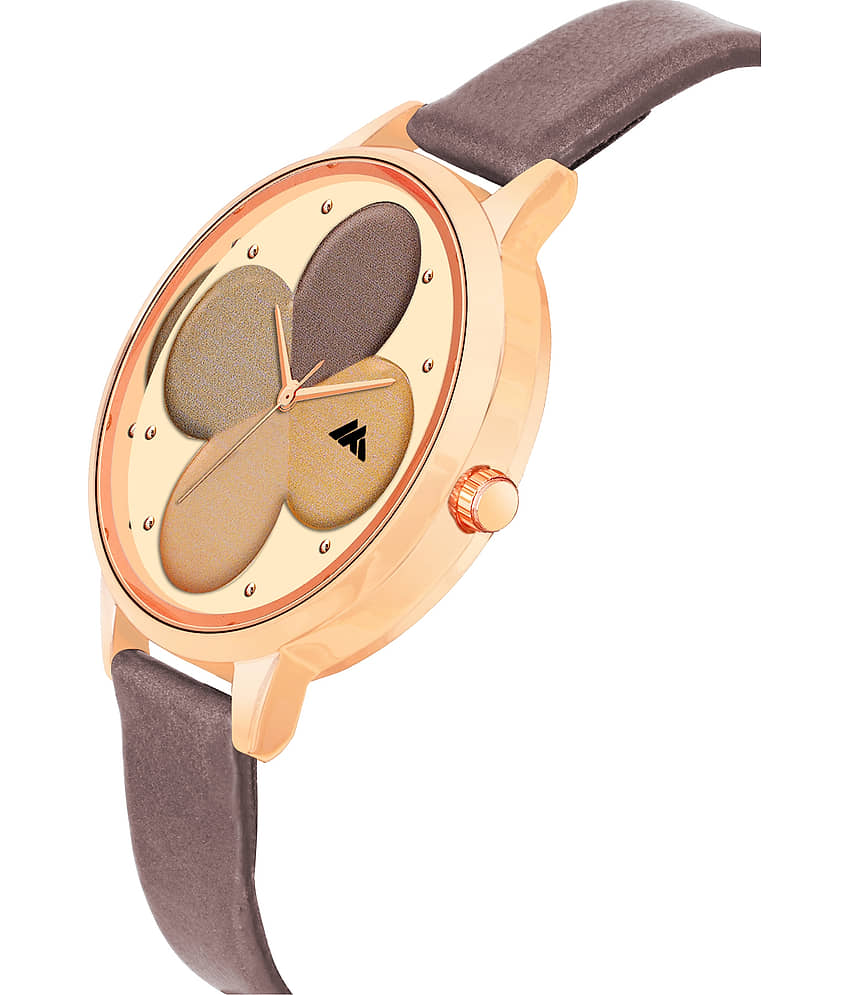Trex Brown PU Analog Womens Watch view 2