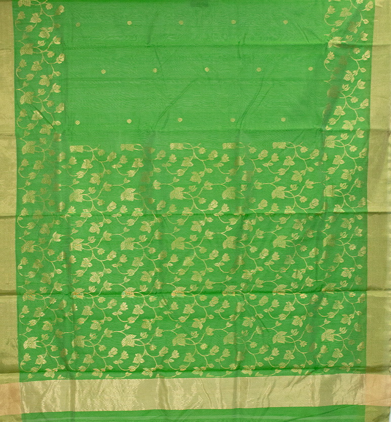 Handloom Chanderi Silk Cotton Saree view 2