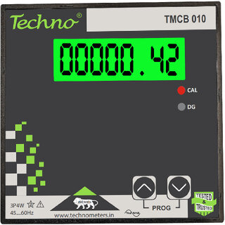 3 PHASE PANEL MOUNT - MULTIFUNCTIONAL LCD ENERGY METER WITH DUAL SOURCE RS 485 COMMUNICATION PORT