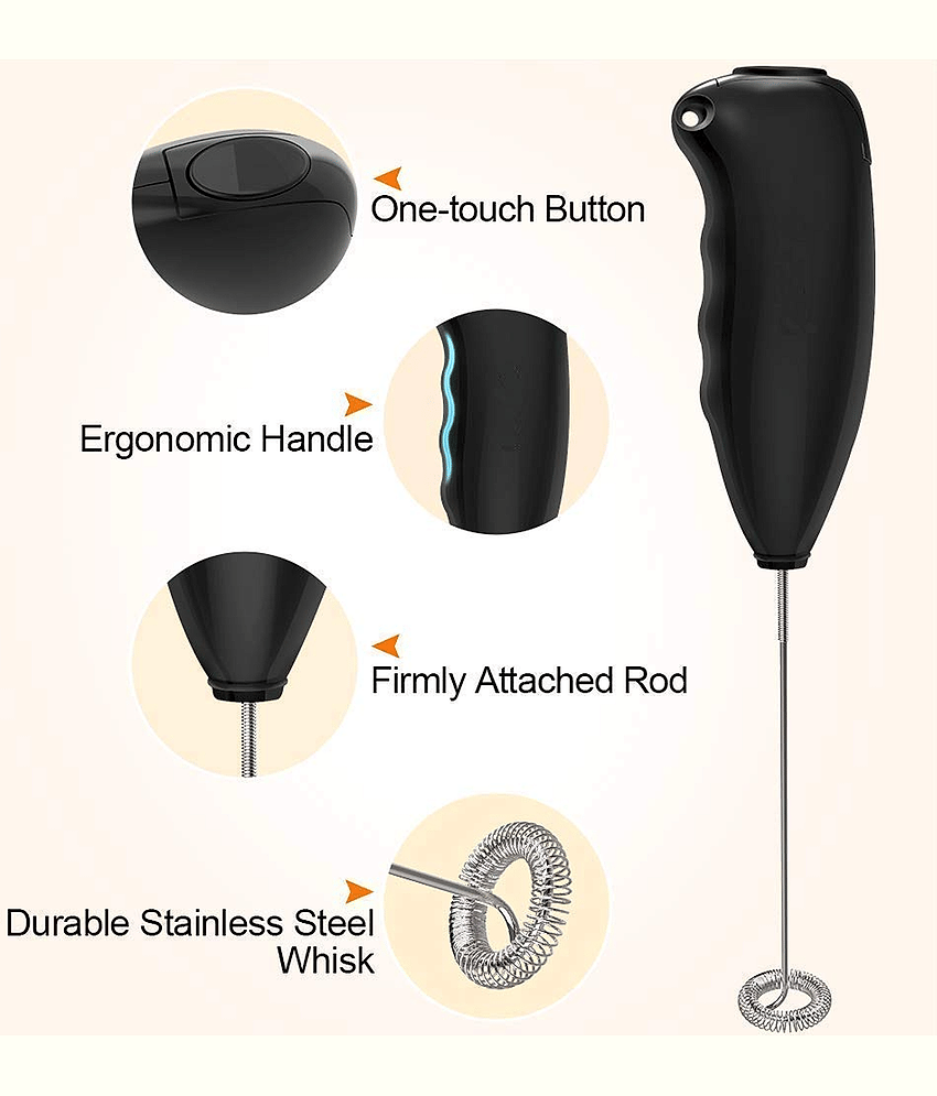 Milk Wand Mixer Frother for Latte Coffee Hot Milk, Milk Frother for Coffee, Egg Beater, Hand Blender, Coffee Beater view 2
