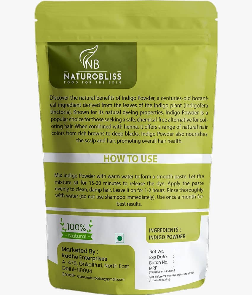 NaturoBliss Indigo Powder Natural Henna 50 g view 2