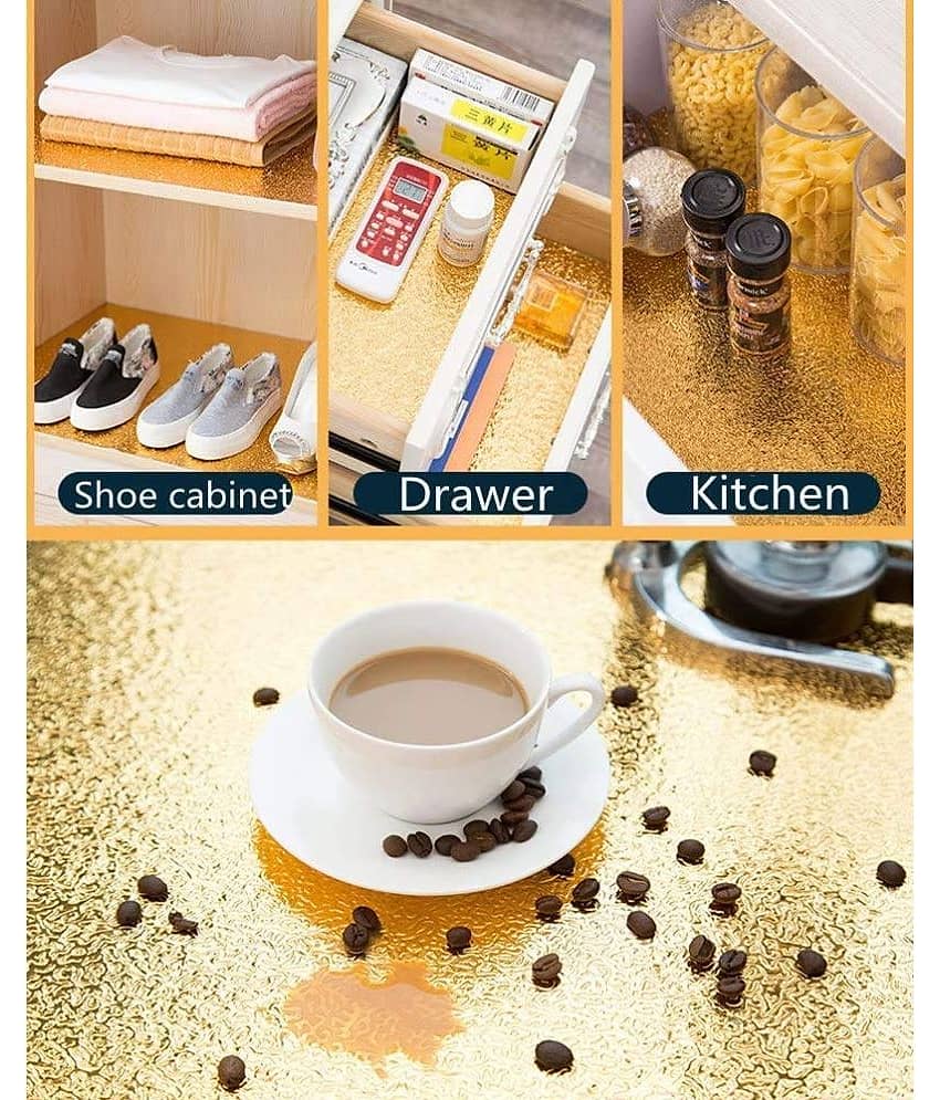 Geeo Gold Foil Wallpaper 60cm x 2m (Pack of 1) view 2