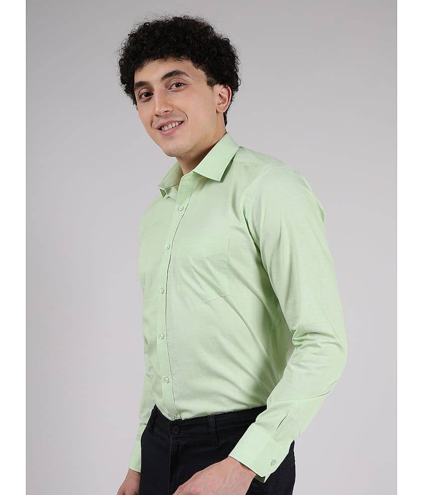Hoffmen Linen Regular Fit Full Sleeves Men's Formal Shirt - Black ( Pack of 1 ) view 2