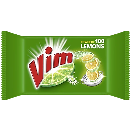 Vim Dishwash Bar - Lemon, 300 Gram Wrapper