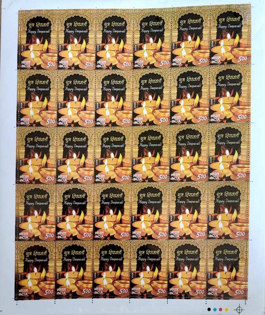 Shobhaphila's Full sheet Stamps 2008 (a) (3 NO.S) view 2