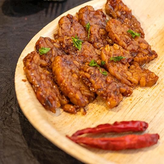 Tempeh Chennai Chickpea Tempeh Chilli Garlic - Original, 200 gm view 2