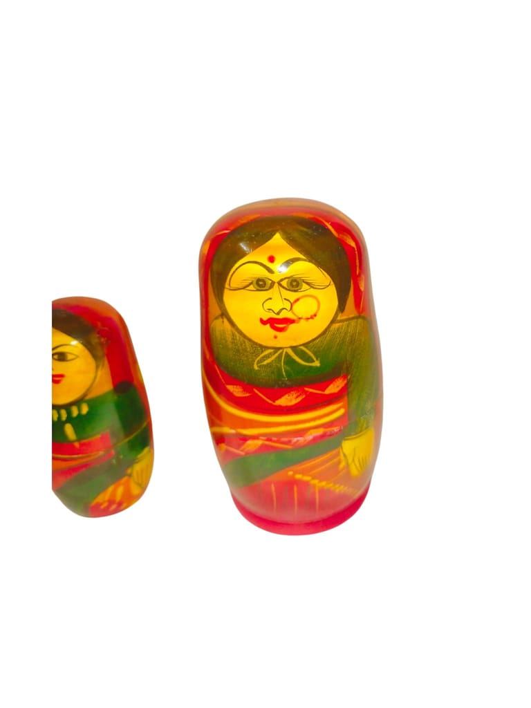 Etikoppaka Handicrafts Women Set Five show piece view 2