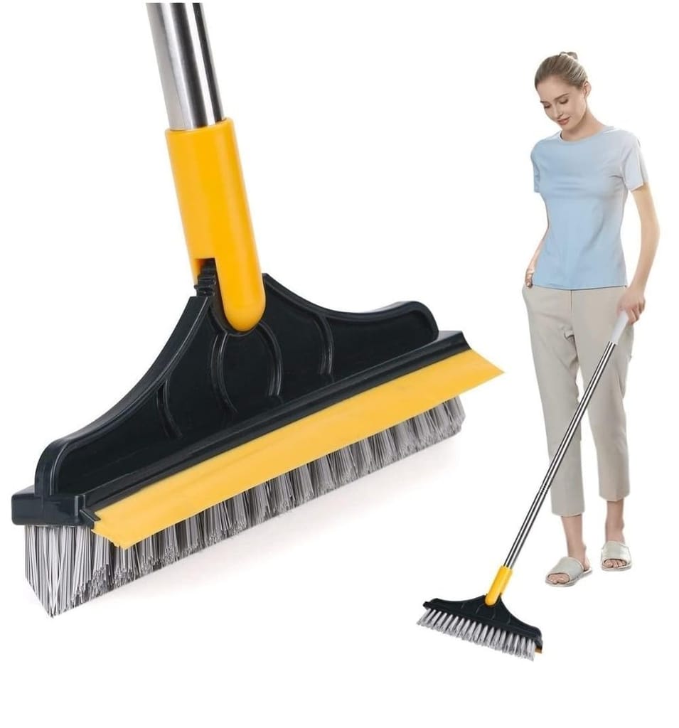 Generic Pack of 2 2 in 1 Scrape Floor Scrubbing Brush (Multicolor)-PID66760 view 2