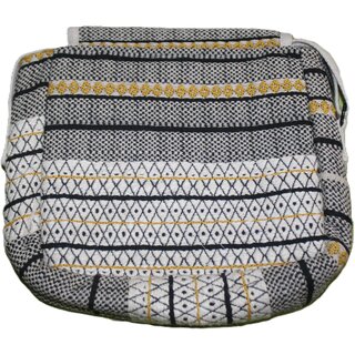 Handwoven Stripe Fabric Crossbody Sling Bag view 2