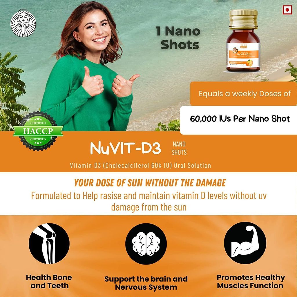 Nuvit D3 with 60k iu Vitamin d3 4 Nano shots view 2
