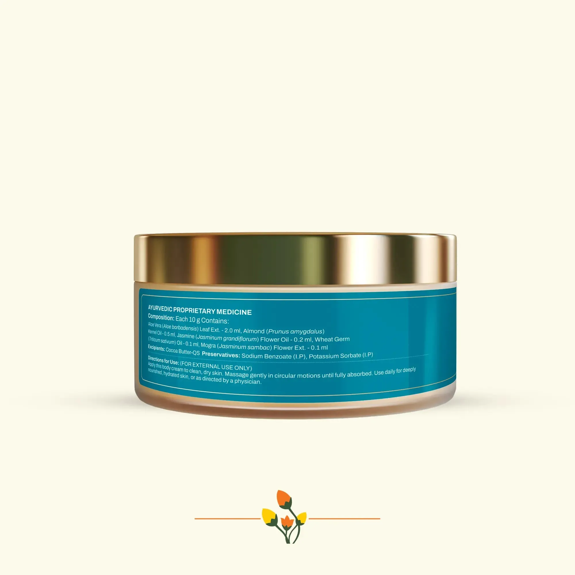 ashpveda Jasmine & Cocoa Butter-Body Cream view 2