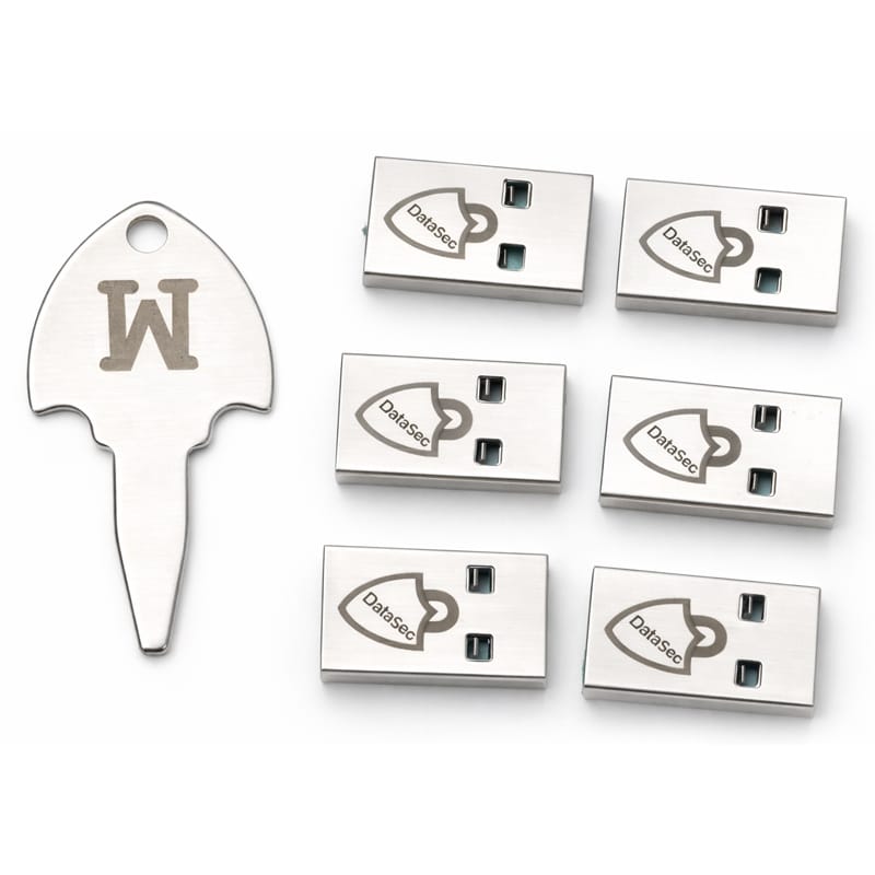 USB PORT LOCK AND KEY (PACK OF 10 LOCK & 1 KEY) view 2