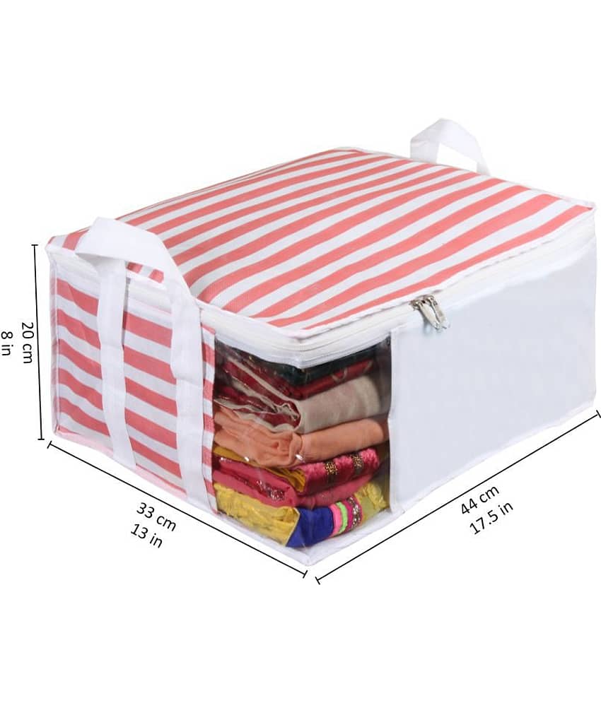 PrettyKrafts™ Presents Non Woven Saree Cover Storage Bags for Clothes with primum Quality Combo Offer Saree Organizer for Wardrobe/Organizers for Clothes/Organizers for Wardrobe Pack of 6 - view 2