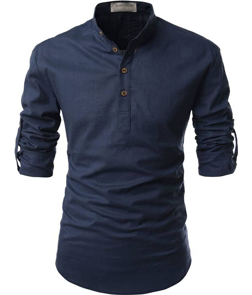 Life Roads - White Cotton Slim Fit Men's Casual Shirt (Pack of 1 )