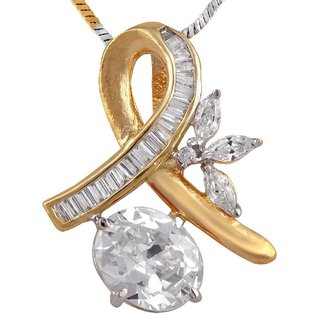Hetprit Brass Gold Plated Pendent Set For Woman view 2