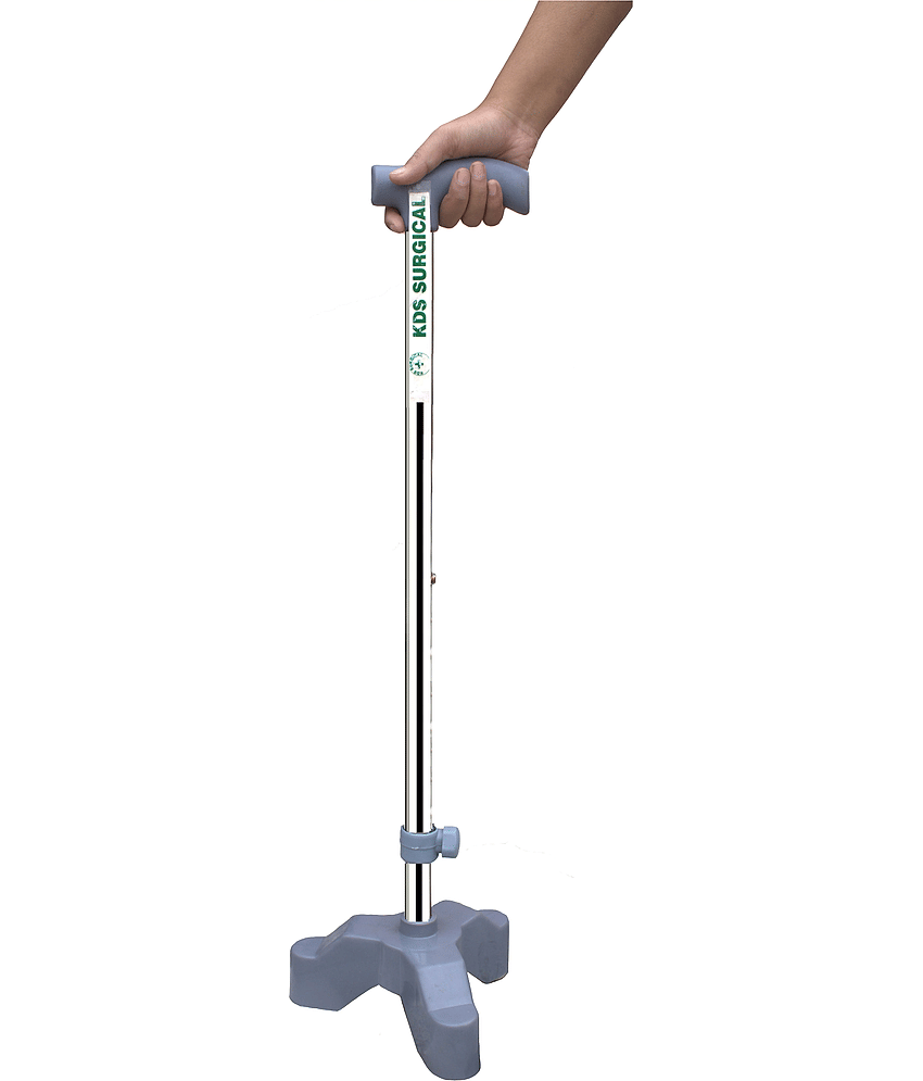 KDS SURGICAL Tripod Chroome Steel Walking Sticks