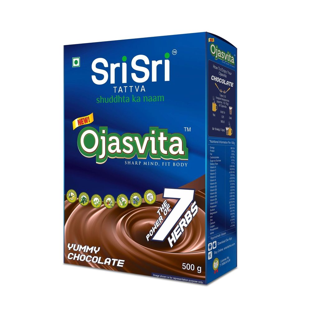 Sri Sri Tattva Chocolate Ojasvita - Sharp Mind & Fit Body, 500g view 2