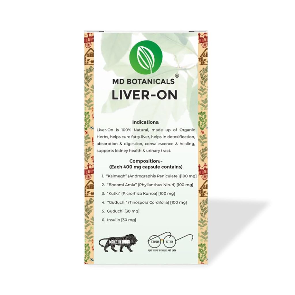 Liver On (60 Caps), Maa Danteshwari Herbal Farm's 100% Natural & Certified Organic Herbs view 2