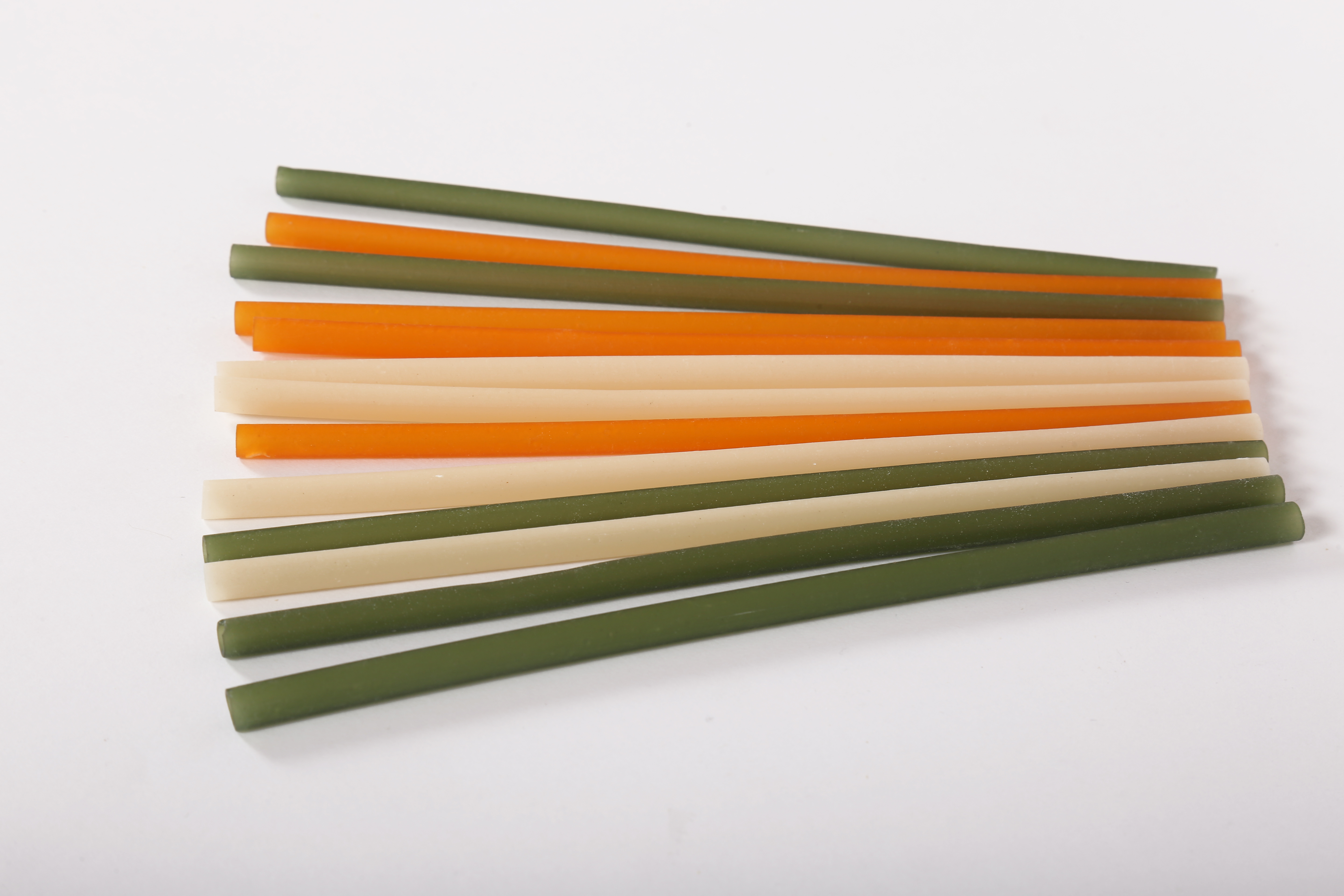 Edible Straw 6.5 mm Dia X 210 mm Length - Orange (100 Pcs) view 2