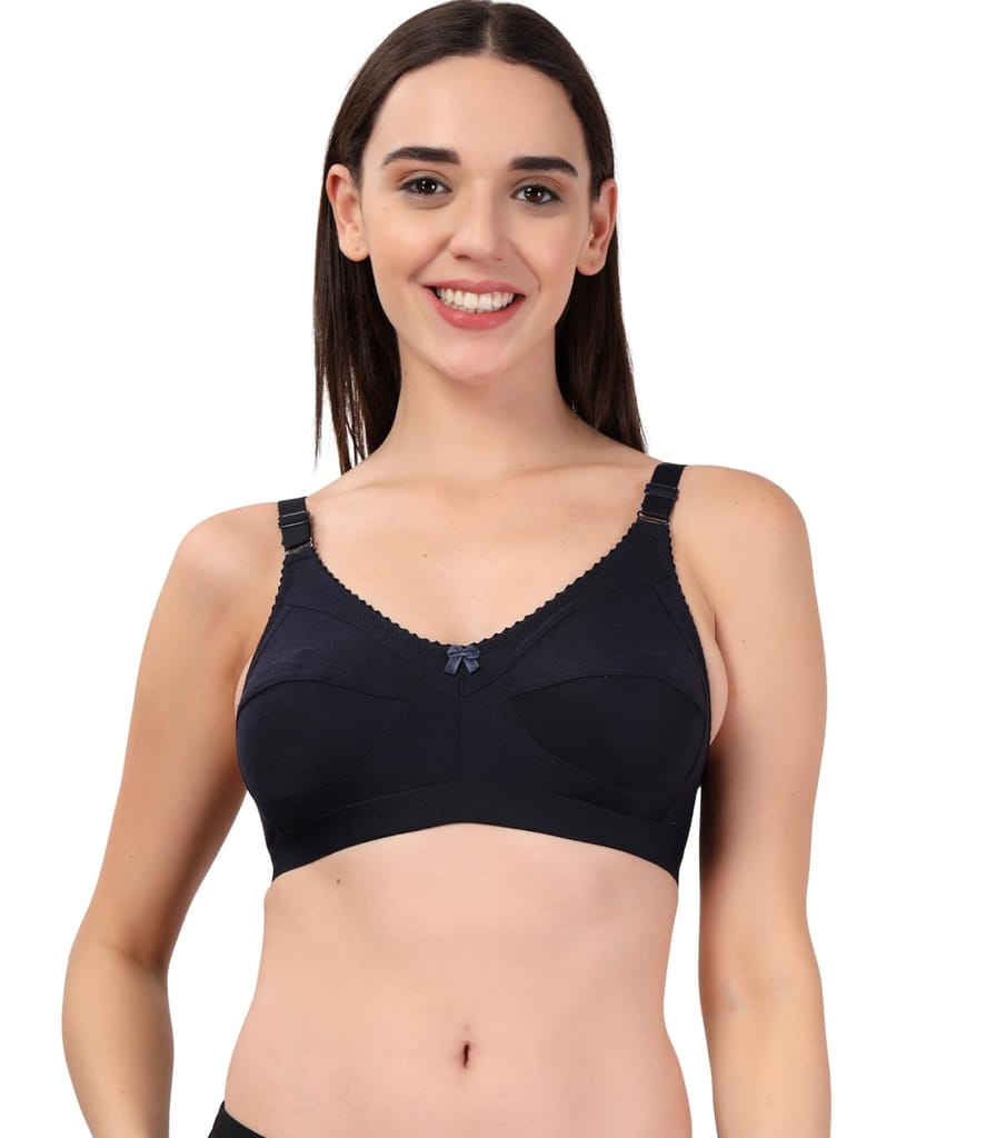 ADORNSTAR Women's Cotton Non-Padded Full Coverage Bra view 2