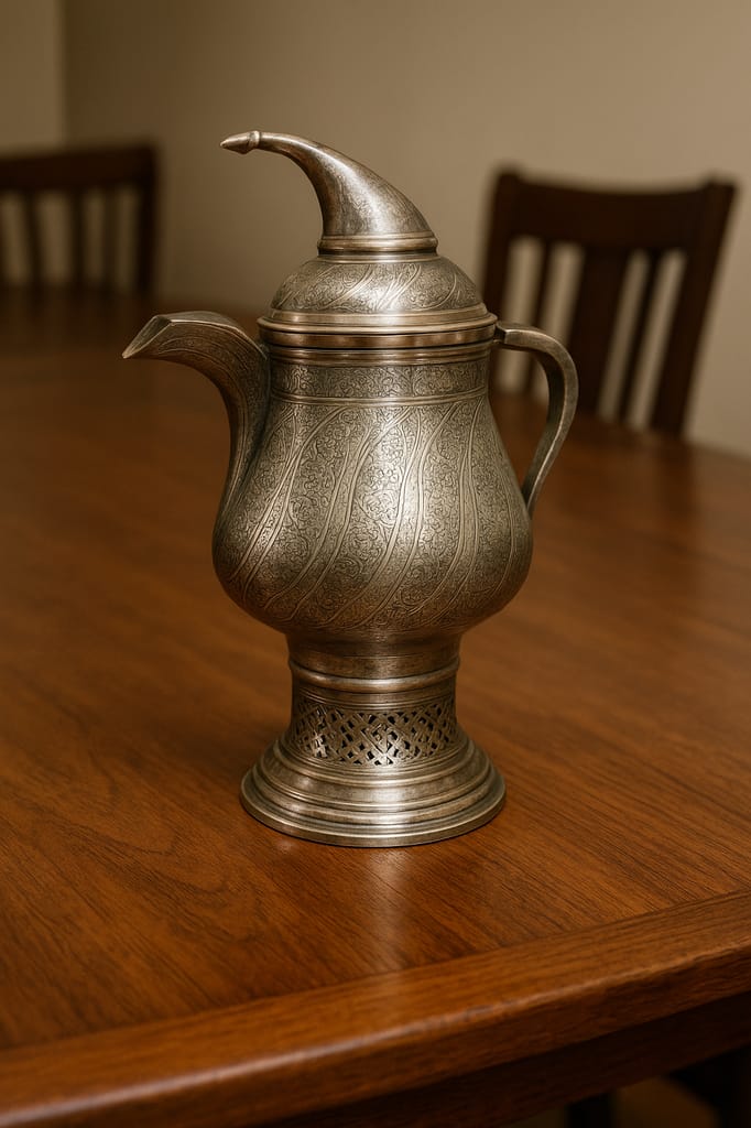 Classic Silver Tea Samovar view 2